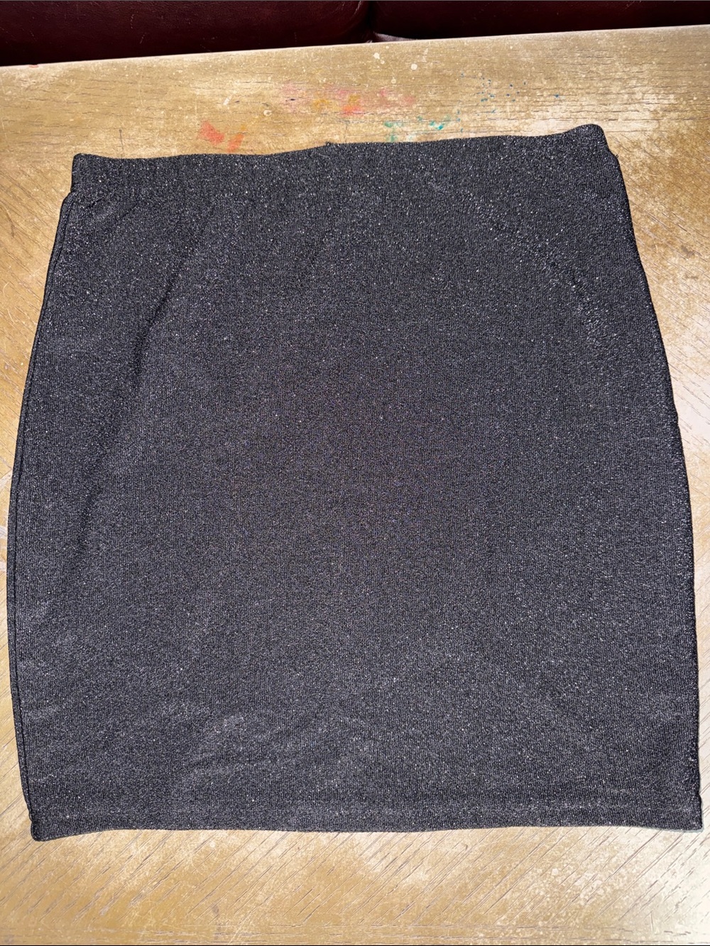 SHEIN Black Sparkle Mini Skirt